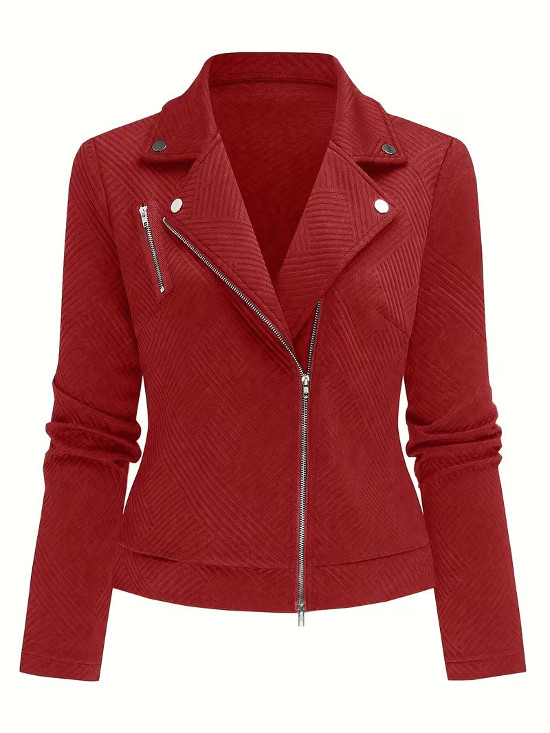 GIACCA BIKER GEOMETRICA PER DONNE