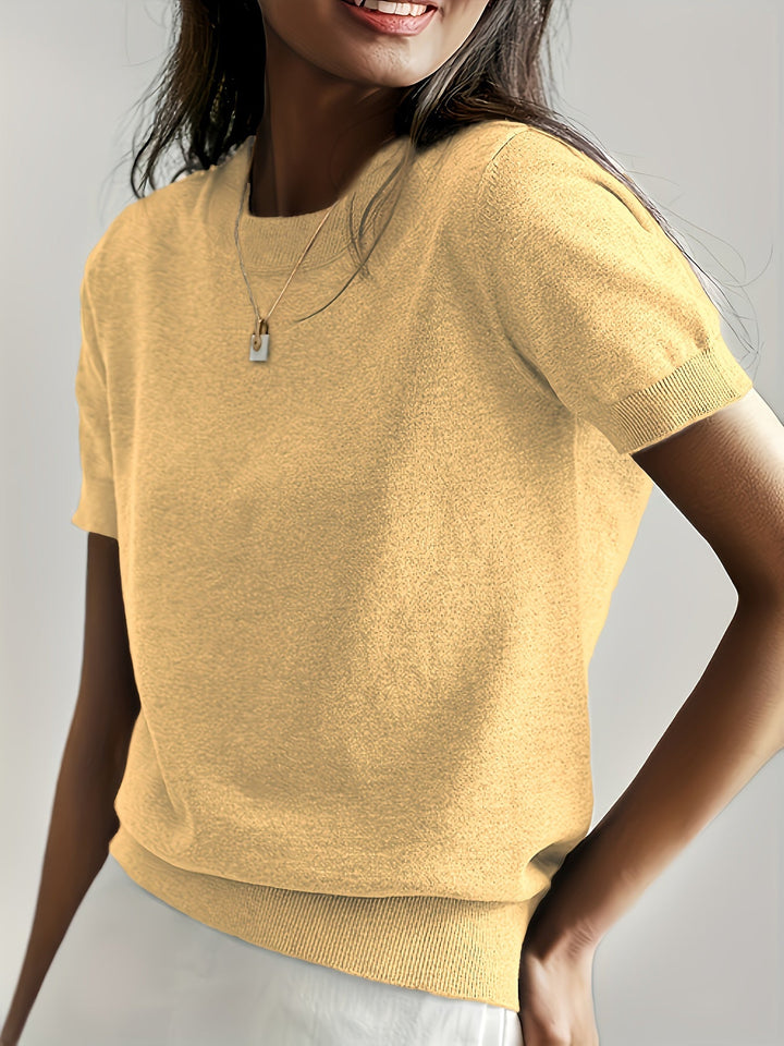 MAGLIONE ESTIVO A MANICHE CORTE PER DONNE