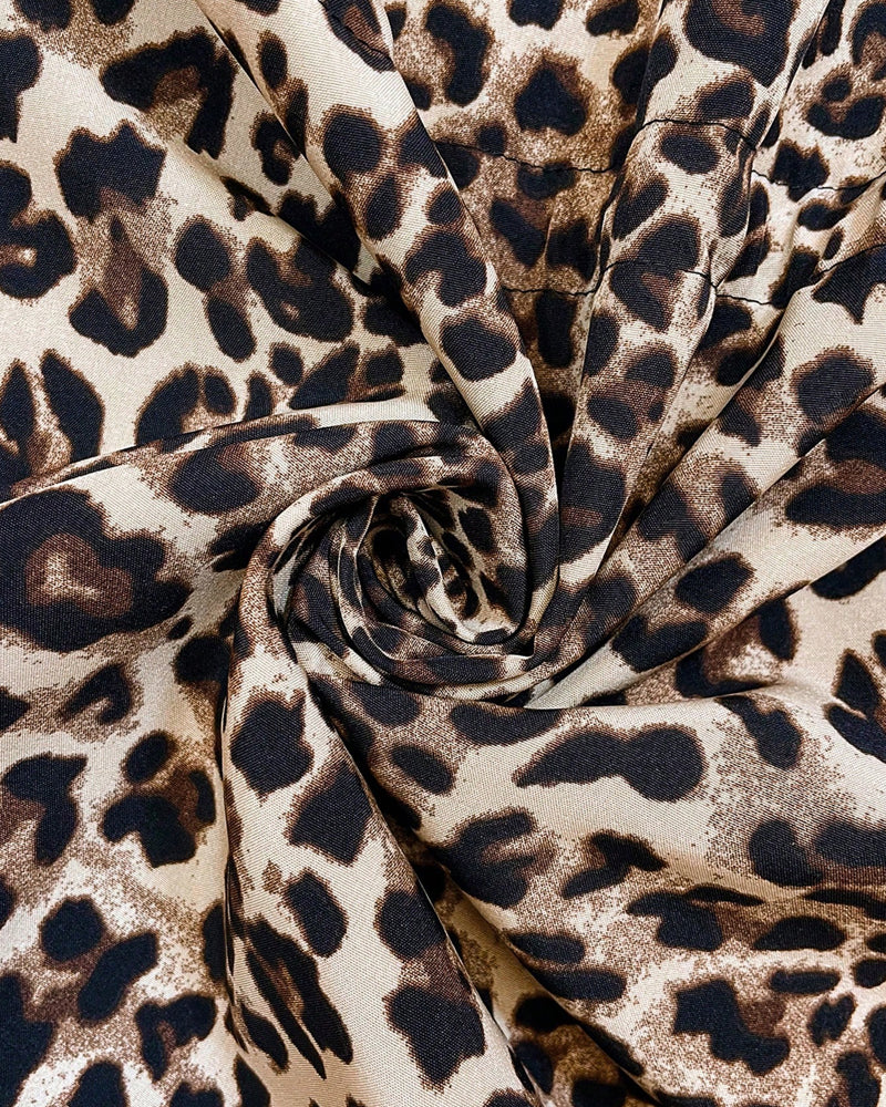 MANTELLO CON CAPPUCCIO REVERSIBILE IN STAMPA LEOPARDO PER DONNE