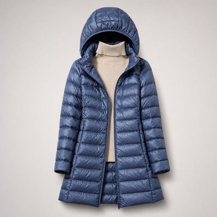 LIVIA ITALIA | Piumino Lungo Ultral leggero Claire