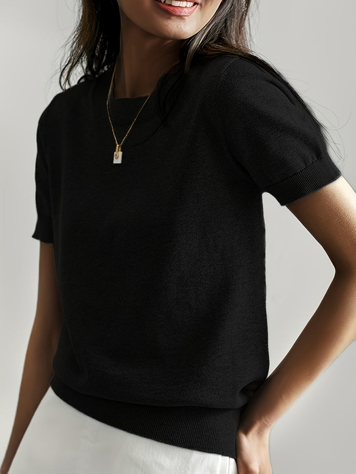 MAGLIONE ESTIVO A MANICHE CORTE PER DONNE