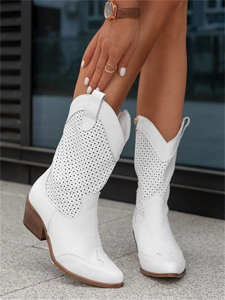 Ellie | Stivali Western Traforati