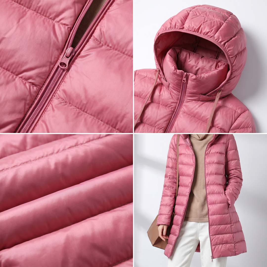 LIVIA ITALIA | Piumino Lungo Ultral leggero Claire