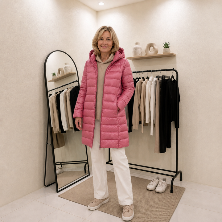 LIVIA ITALIA | Piumino Lungo Ultral leggero Claire