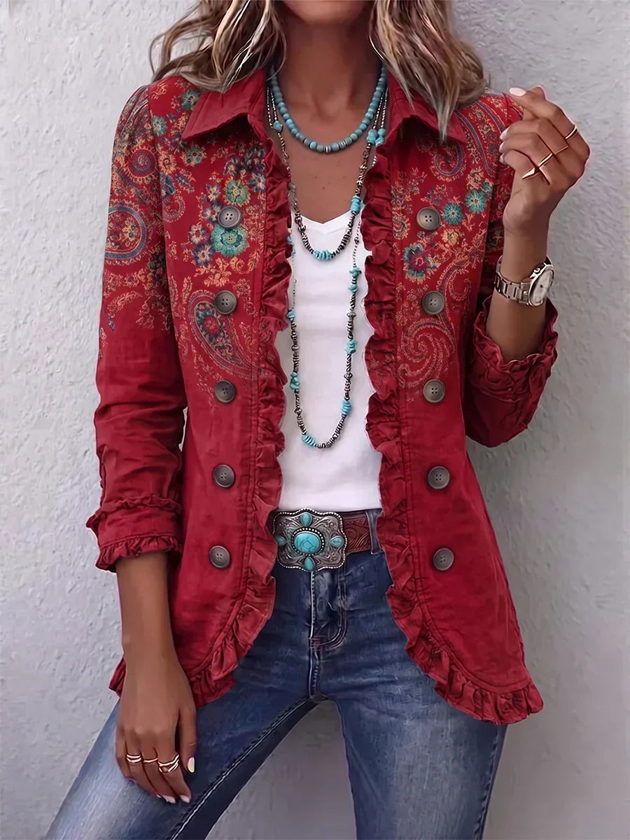 Natividad | Giacca Paisley con Volant