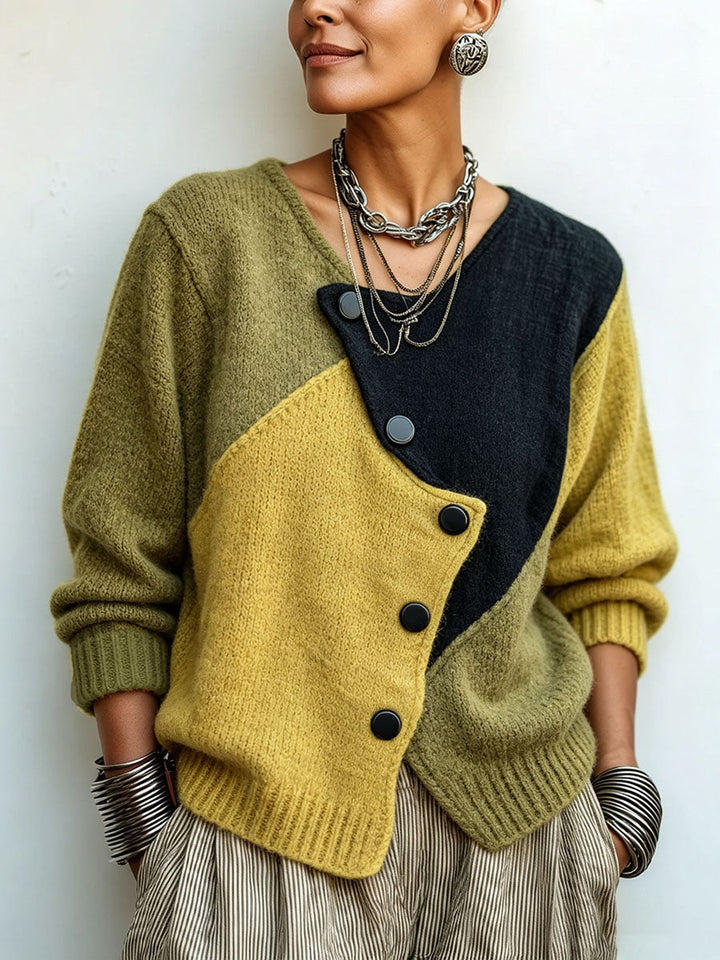 CARDIGAN IN MAGLIA ASIMMETRICO ELEGANTE DA DONNA