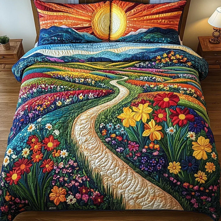 Set Letto Trapuntato 3 Pezzi | Raggio di Sole - foto 1