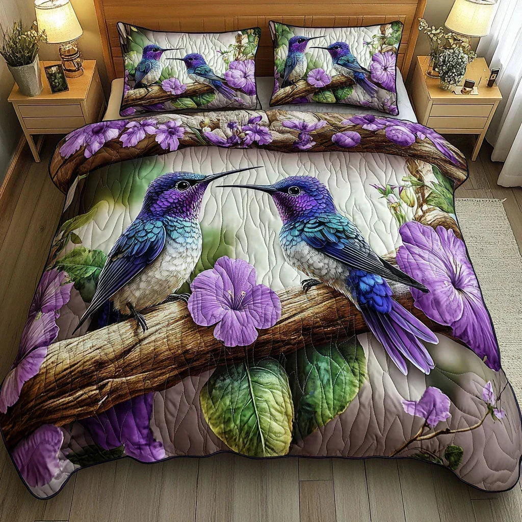 Set Letto Trapuntato 3 Pezzi | Rifugio degli Uccelli - foto 1