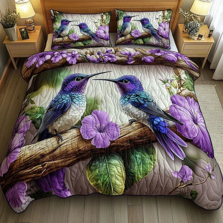 Set Letto Trapuntato 3 Pezzi | Rifugio degli Uccelli - foto 1