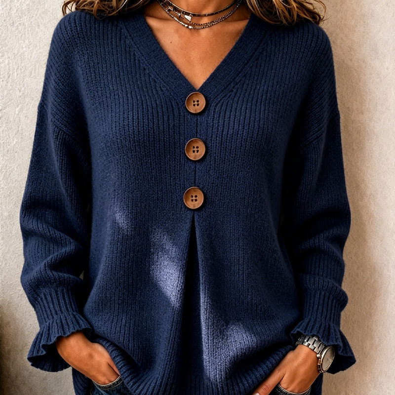 CARDIGAN IN MAGLIA CON MANICHE A CAMPANA PER DONNE