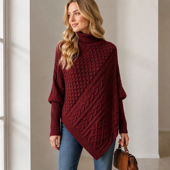 MAGLIONE ASIMMETRICO A TRECCE PER DONNE
