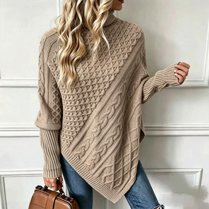MAGLIONE ASIMMETRICO A TRECCE PER DONNE