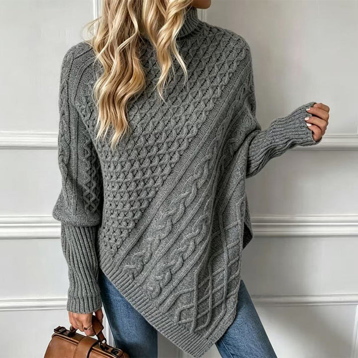 MAGLIONE ASIMMETRICO A TRECCE PER DONNE