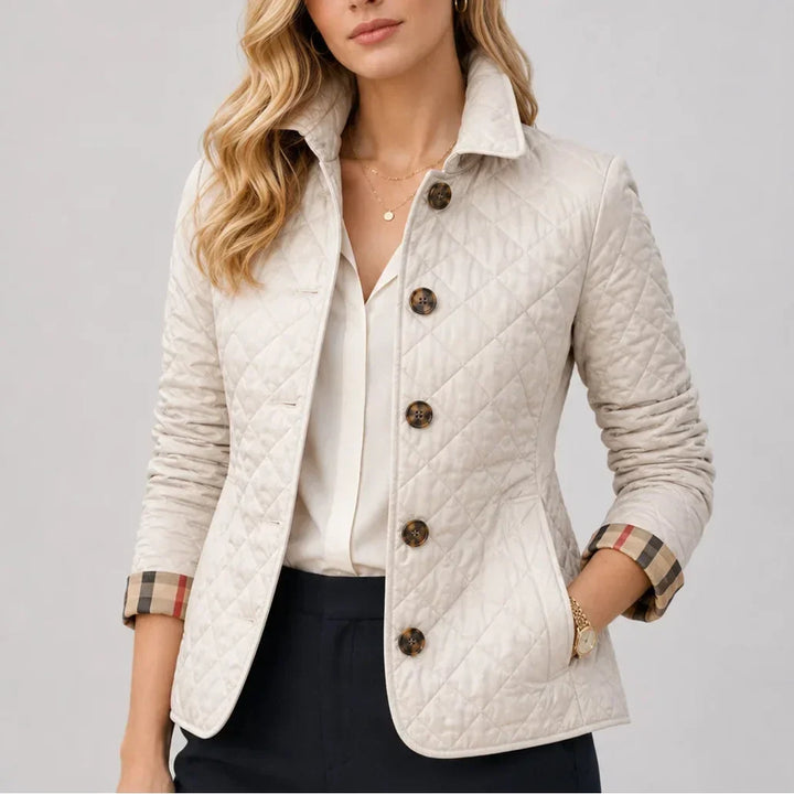 CAPPOTTO LEGGERO QUILTED DA DONNA CON BOTTONI