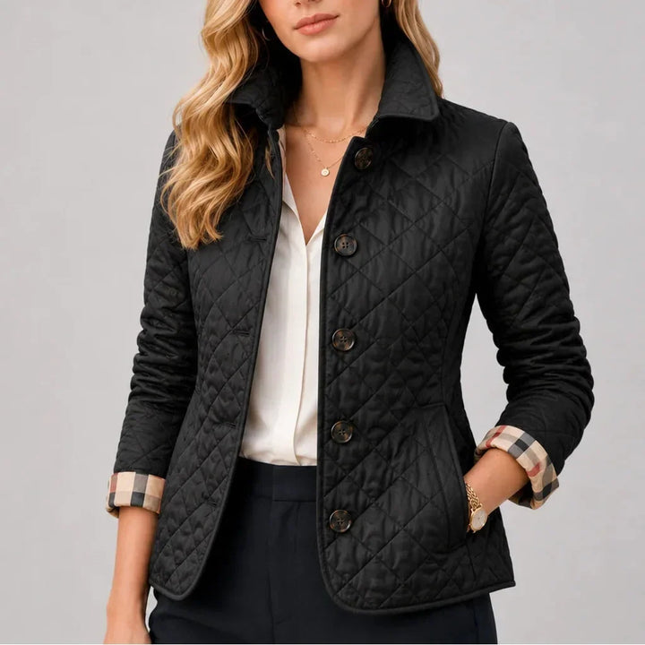 CAPPOTTO LEGGERO QUILTED DA DONNA CON BOTTONI