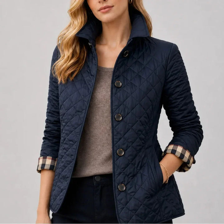 CAPPOTTO LEGGERO QUILTED DA DONNA CON BOTTONI