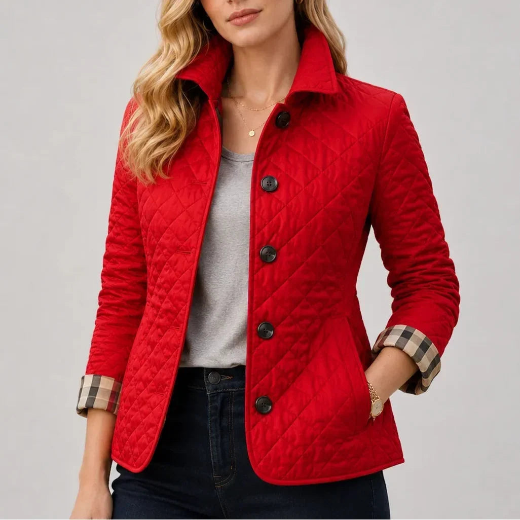 CAPPOTTO LEGGERO QUILTED DA DONNA CON BOTTONI