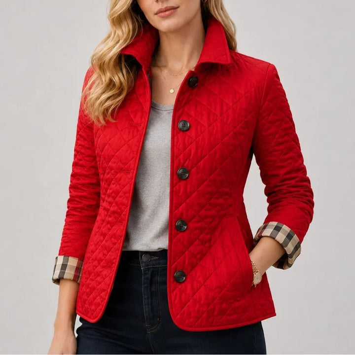 CAPPOTTO LEGGERO QUILTED DA DONNA CON BOTTONI